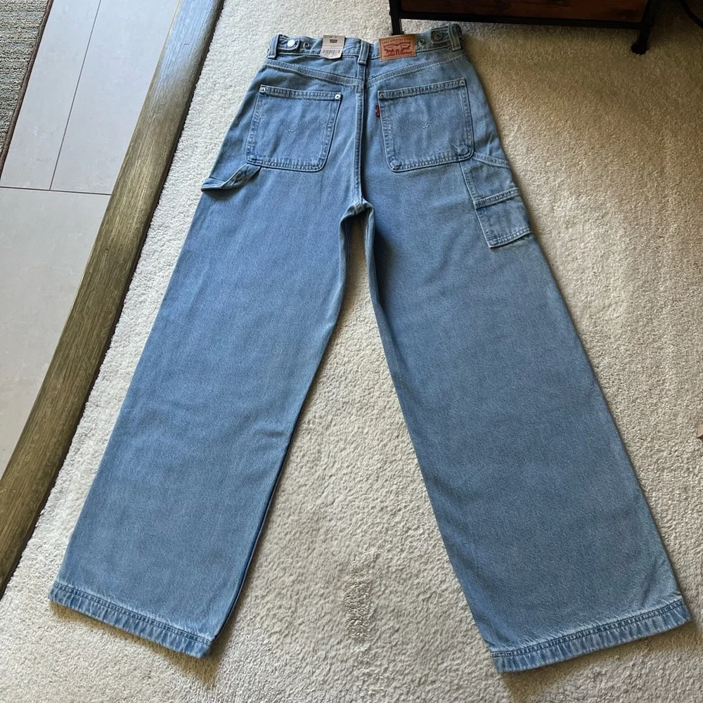 NWT Levi's Cinch Baggy High Rise Cargo Women's Jeans Size 27/31 - Picture 5 of 12
